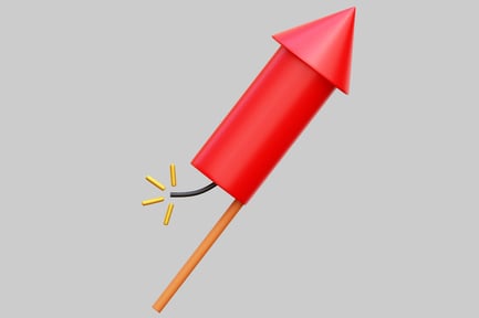 Preview: Red Firework Rocket