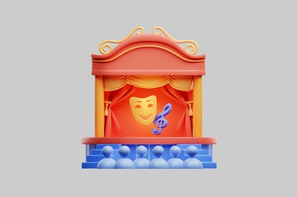 Preview: Cartoon theatre with audience