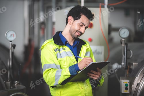 Preview: engineering worker manage working for control a production at industrial manufacturing plant