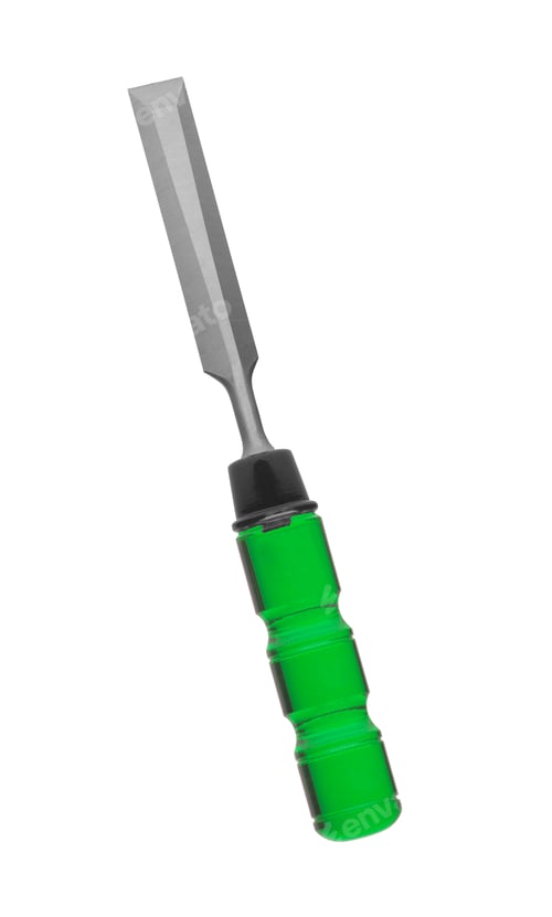 Preview: carpenter's chisel isolated on white background