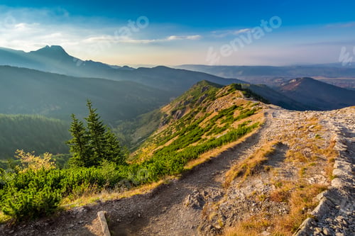 Preview: Beautiful sunset in Tatra mountains in Poland