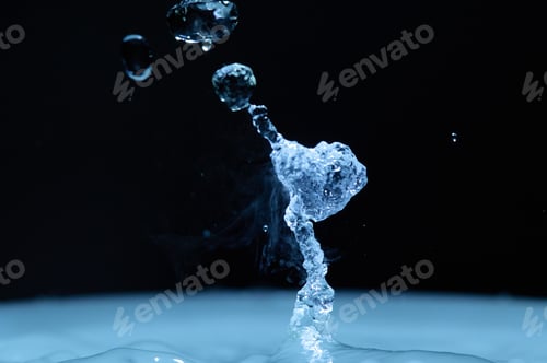 Preview: The process of boiling water, a stream of water shooting out of a humidifier or diffuser