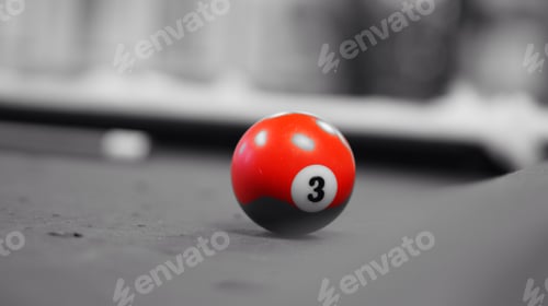 Preview: Red billiard ball