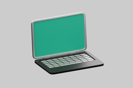 Preview: Modern minimalist laptop design object