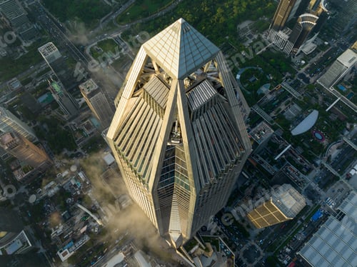 Preview: Aerial view of landscape in shenzhen city, China