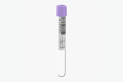 Preview: Laboratory Blood Tube with Purple Cap, Empty