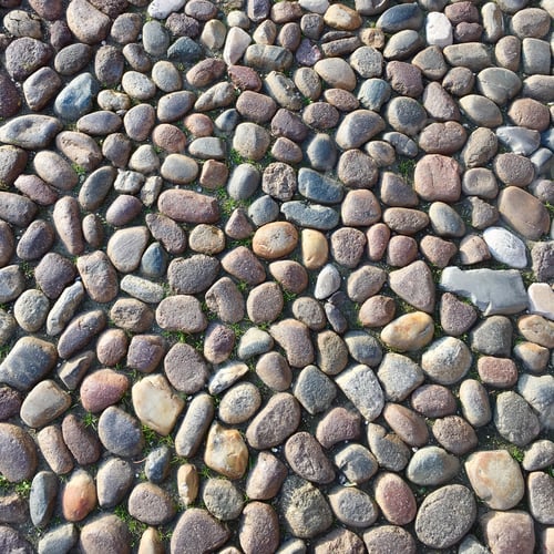 Preview: Stone Pavement Texture with Small Grass