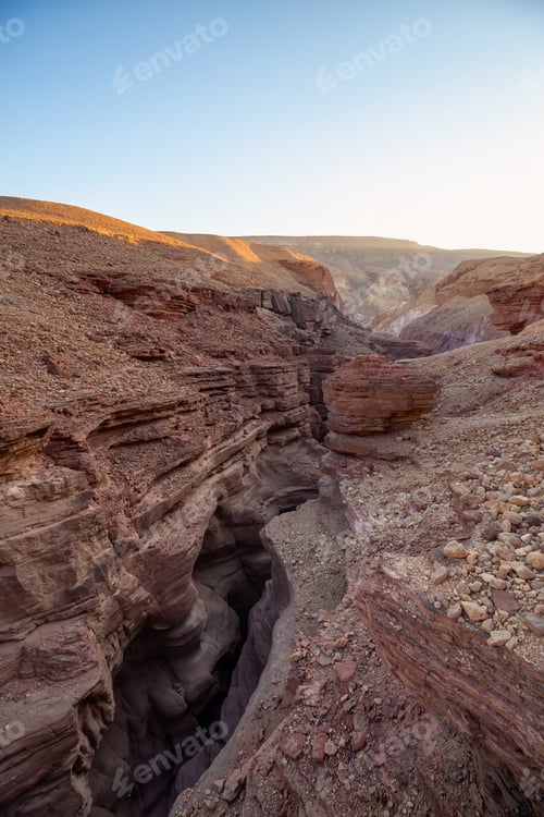 Preview: Landscape view of the Red Canyon in Eilat, Israel