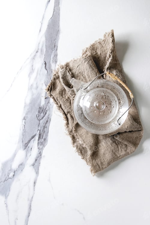 Preview: Glass transparent teapot