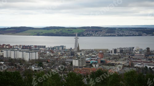 Preview: View from Dundee Law, over the city and the River Tay in Scotland, UK.