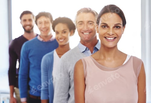 Preview: A is for ambition. Cropped portrait of a diverse business team.