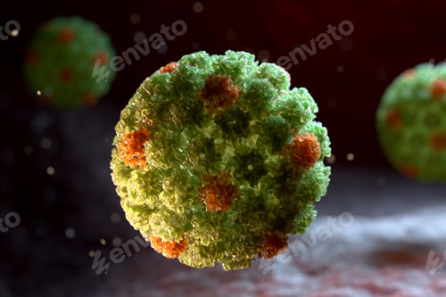 Preview: Detailed Microscopic Imagery of Virus Cells