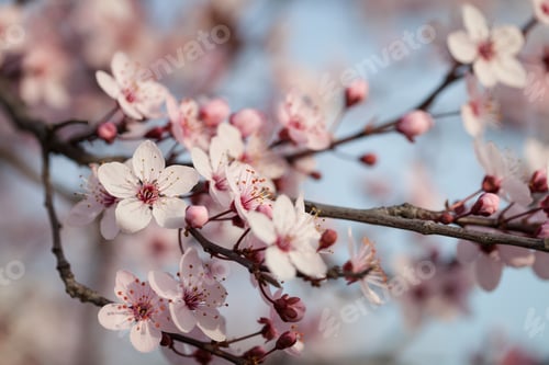 Preview: Branches of flowering plum