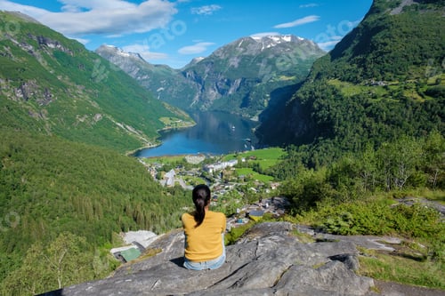 Preview: A Moment of Tranquility in the Norwegian Fjords, Geiranger Fjord Norway