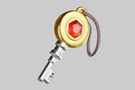 Preview: Ornate Jewel Key