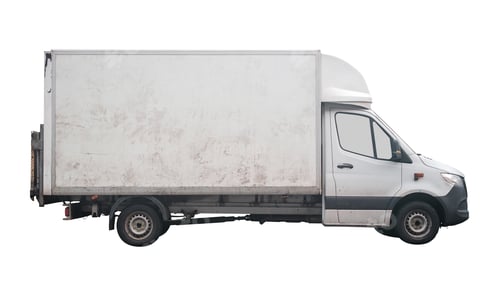 Preview: Isolated Grungy Box Truck