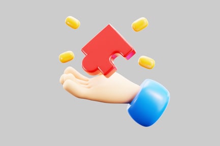 Preview: Game puzzle piece hand