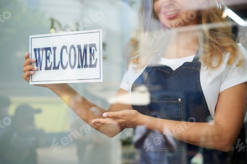 Preview: Hairdresser Hanging Welcome Sign