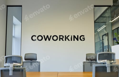 Preview: Coworking Background Minimal