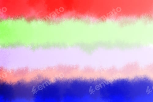 Preview: Paint Watercolor dark blue yellow red green violet color Pale Grunge Gradient colorful on white back