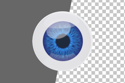 Visualização: Ícone 3D de olhos