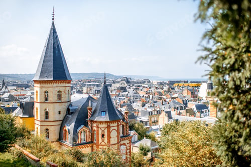 Preview: Cityscape view oof Trouville in France