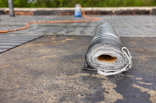 Preview: Steam barrier rollers for roofing, bituminous membrane to be welded with flame on flat roof