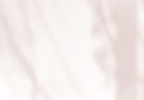 Preview: Pink brown shadow of leaves tree plant overlay on white wall. Sunlight effect shadow on the wall.