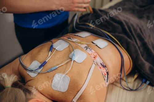 Preview: Lower Back Physical Therapy with TENS Electrode Pads, Transcutaneous Electrical Nerve Stimulation.