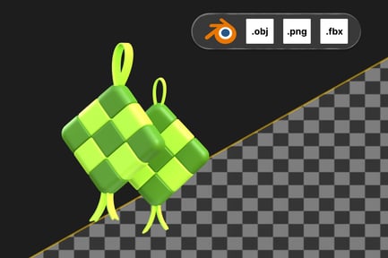 Preview: Ketupat 3D Icon
