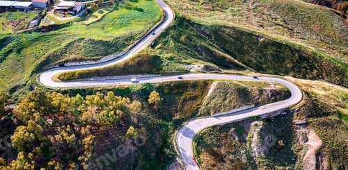 Preview: curved mountain road