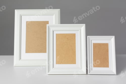 Preview: Blank photo frame on the table