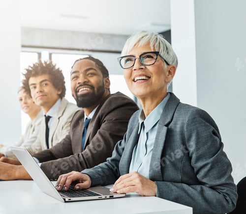 Preview: young business people meeting office teamwork group success corporate senior