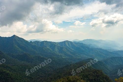 Preview: Beautiful mountains high in clouds