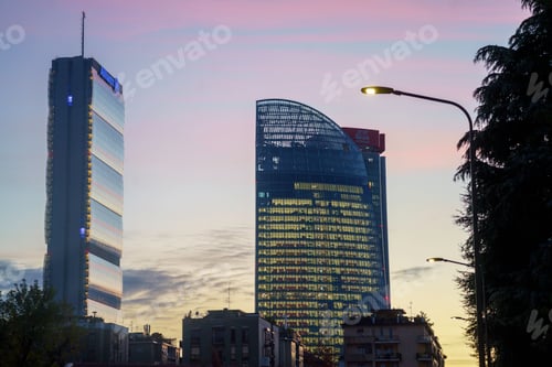 Preview: Milan: Citylife seen from corso Sempione