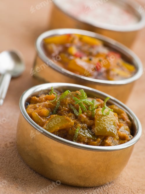 Preview: Lime Pickle with Mango Chutney and Raita