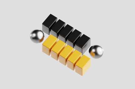 Preview: Creative 3D cube abstract object