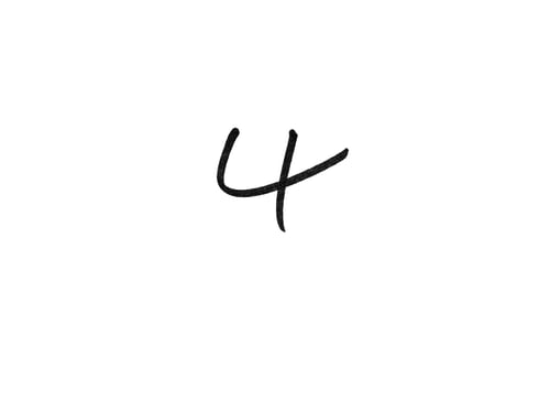 Preview: marker number isolated mark hand draw
