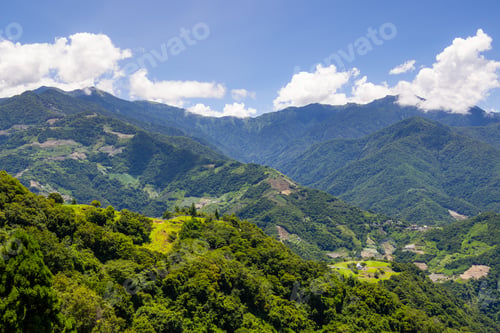 Preview: Beautiful scenery mountain landscape in Wuling of Taiwan