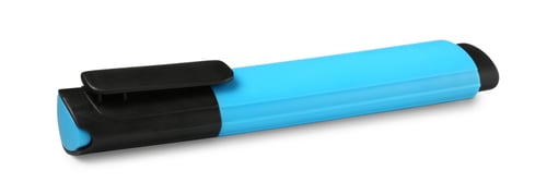Preview: One bright highlighter isolated on white. School stationery