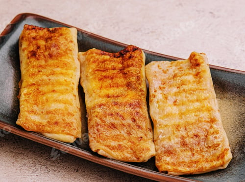 Preview: rolled up delicious Crepes stuffed with minced liver and meat