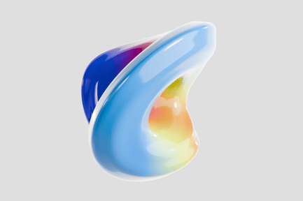 Preview: Futuristic 3D torus abstract form