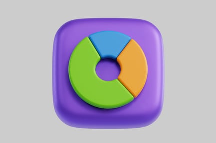 Vorschau: Abgerundetes Kreisdiagramm-Grafikelement