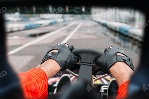 Preview: Karting driver, view through the eyes of the racer