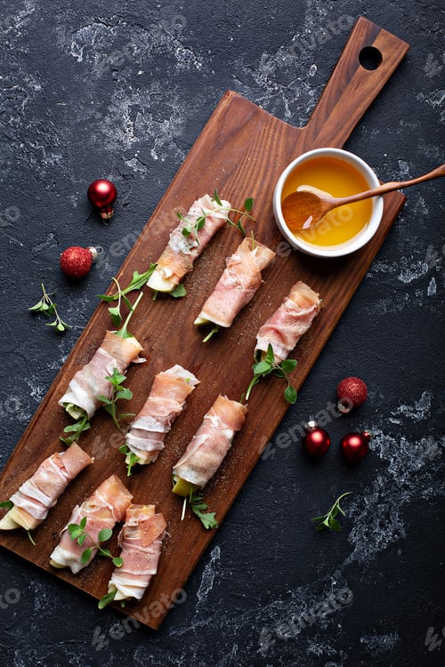 Visualização: Aperitivo de festa de Natal ou Ano Novo