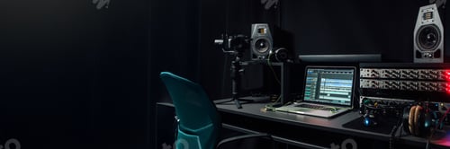Preview: Modern Audio Production Studio Wide Banner