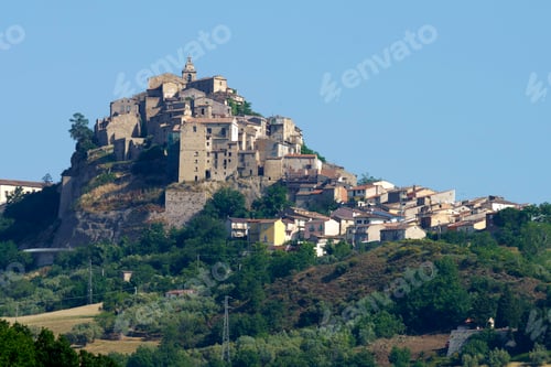 Preview: View of Limosano, old village in Campobasso province, Molise