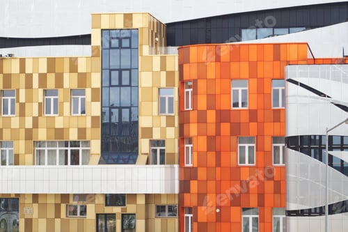 Preview: facade of a modern multi-storey building