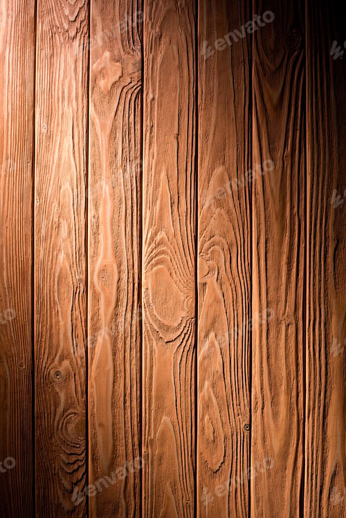 Preview: Wooden fence planks background painted in brown