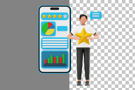 Preview: Business Rating 3D Illustration
